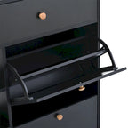 Multifunctional 2-Tier Shoe Storage Organizer with Drawers