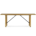 Natural Solid Mango Wood Bench, 1-Seat, 47" Wide