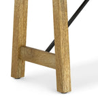 Natural Solid Mango Wood Bench, 1-Seat, 47" Wide