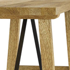 Natural Solid Mango Wood Bench, 1-Seat, 47" Wide