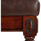 Traditional Shoe Bench with Button Tufted Pad Wood Turned Legs, Upholstered Entryway Bench