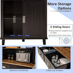 Kitchen Pantry Storage Cabinet - 19D x 30W x 67H