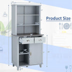 Kitchen Pantry Storage Cabinet - 19D x 30W x 67H