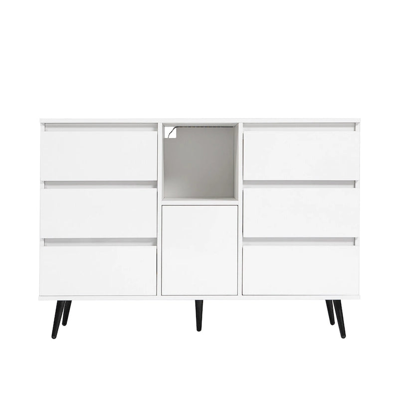 Sideboard Buffet Storage Cabinet with Led Light for Living Room