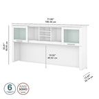 72W Hutch for L Shaped Desk