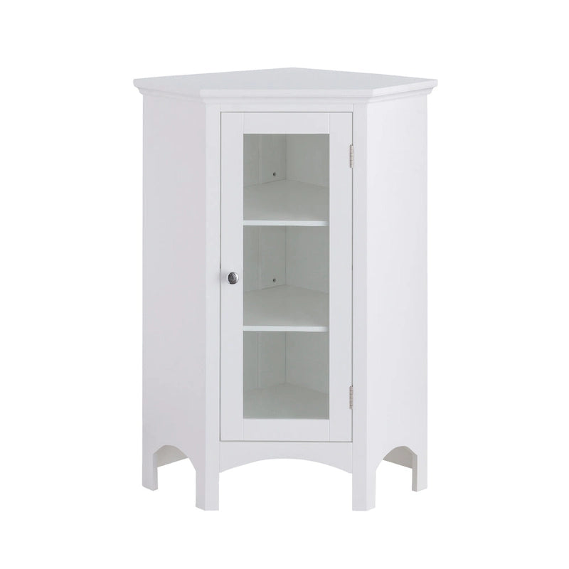 Freestanding Corner Floor Accent Cabinet - 17L x 24.75W x 32H