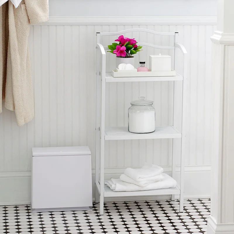 Household Essentials 3-Tier Metal Bathroom Storage Shelf - 10.5L x 17.0W x 35.0H