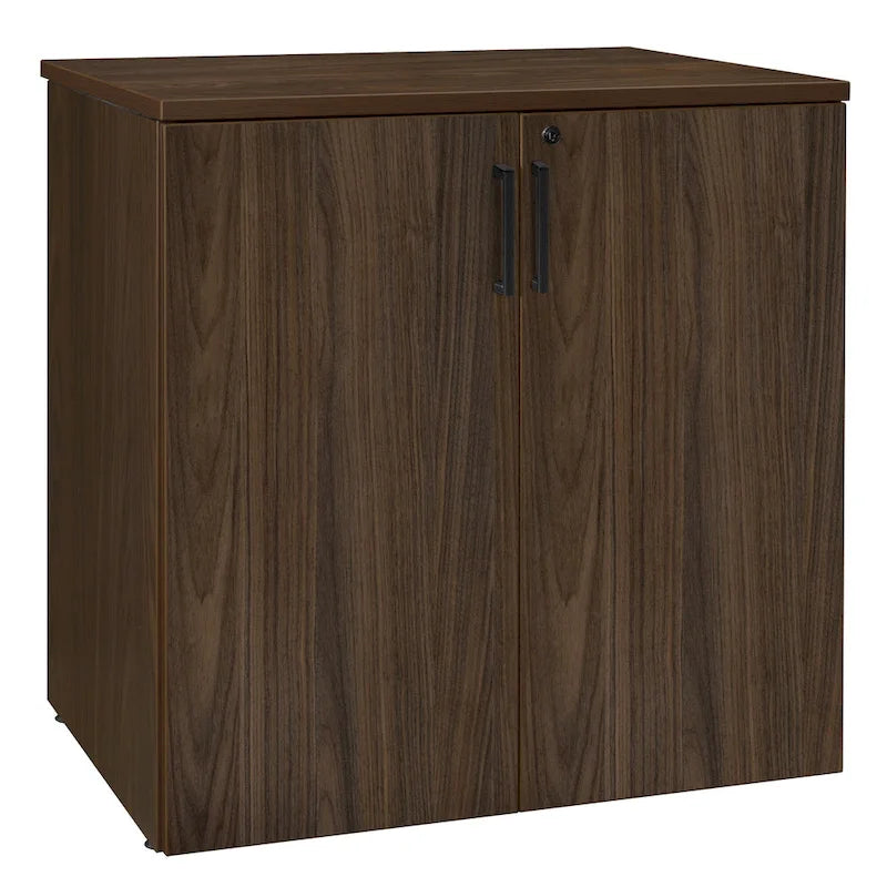 Cherry / Red Wood Grain Storage Cabinet with Lock – 2-Shelf, 1-Person Use