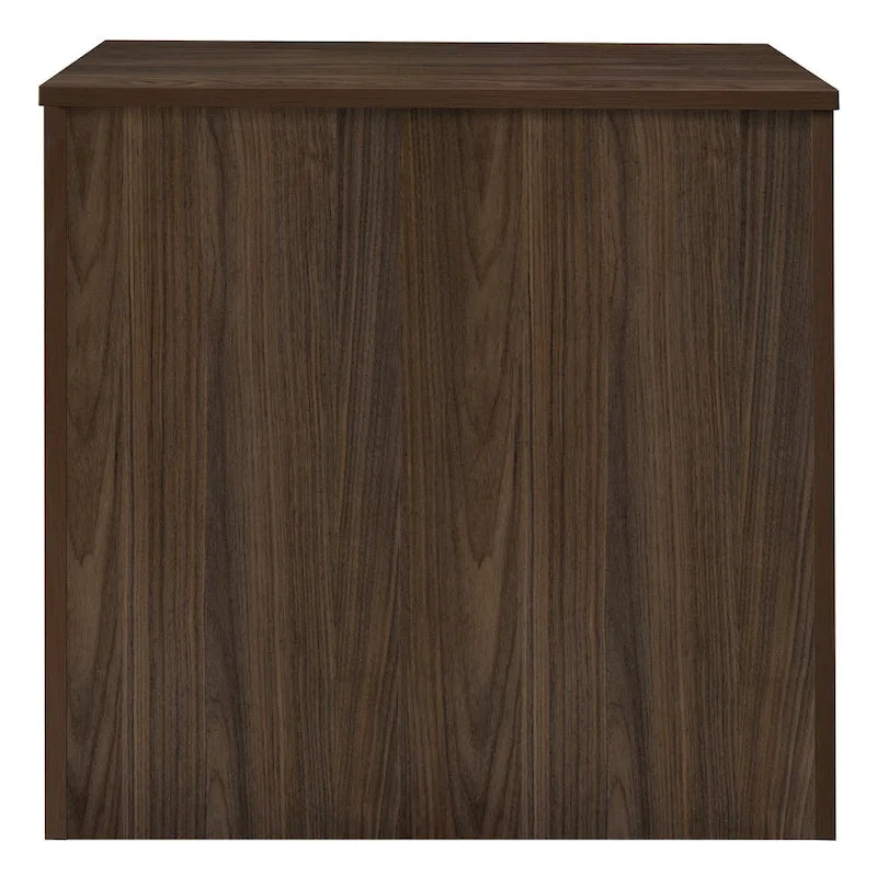 Cherry / Red Wood Grain Storage Cabinet with Lock – 2-Shelf, 1-Person Use