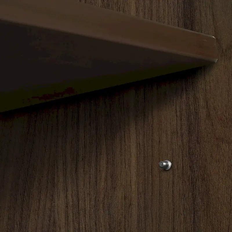 Cherry / Red Wood Grain Storage Cabinet with Lock – 2-Shelf, 1-Person Use