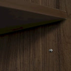 Cherry / Red Wood Grain Storage Cabinet with Lock – 2-Shelf, 1-Person Use