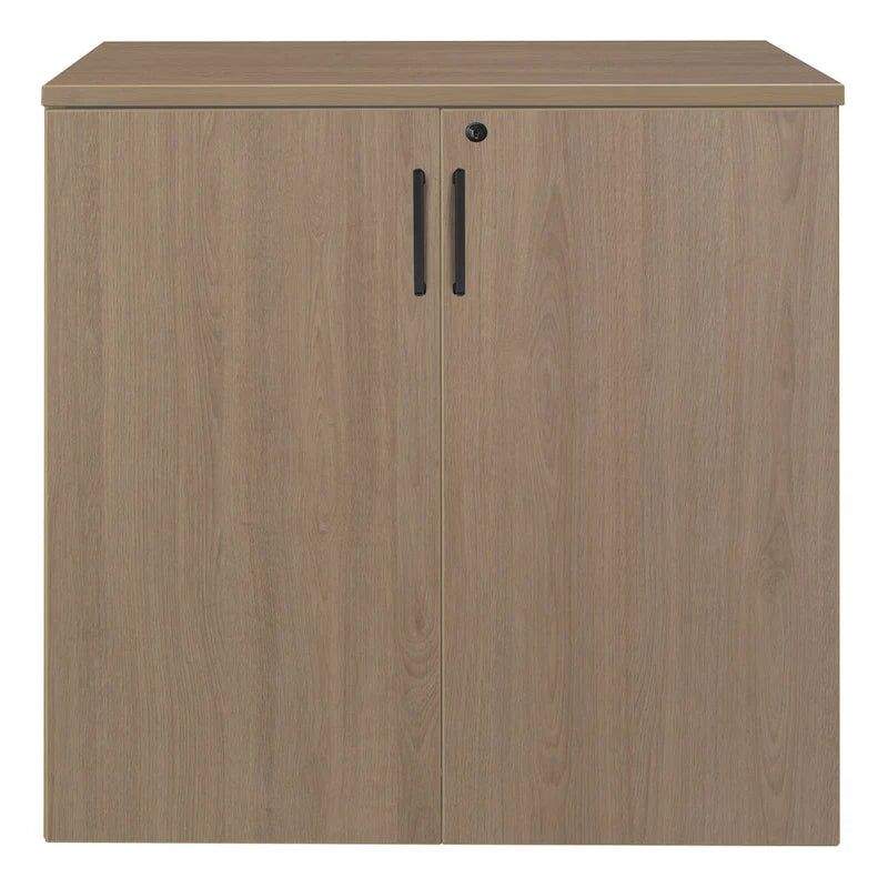 Cherry / Red Wood Grain Storage Cabinet with Lock – 2-Shelf, 1-Person Use