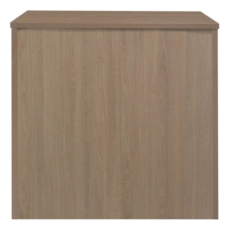 Cherry / Red Wood Grain Storage Cabinet with Lock – 2-Shelf, 1-Person Use