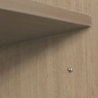 Cherry / Red Wood Grain Storage Cabinet with Lock – 2-Shelf, 1-Person Use