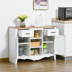 Accent Sideboard Storage Cabinet, Serving Buffet with Drawers and Adjustable Shelves for Dining Room, Living Room