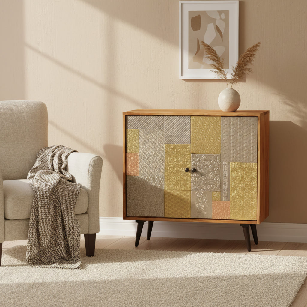 vidaXL Sideboard 31.4x11.8x29.5 Solid Acacia Wood - 31.5x11.8x29.5