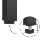 Black Highboard with Fluted Glass & Steel Frame, 33.5"×15.7"×70.9"