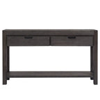 55.1W Console Table with 2 Drawers and 1 Shelf - N/A