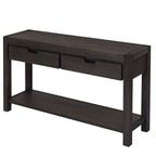 55.1W Console Table with 2 Drawers and 1 Shelf - N/A