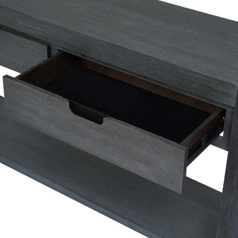 55.1W Console Table with 2 Drawers and 1 Shelf - N/A