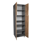 30 x 84 Utility Cabinet-Four Door-Grey - 30 x 84 x 23 3/8