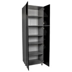 30 x 84 Utility Cabinet-Four Door-Grey - 30 x 84 x 23 3/8