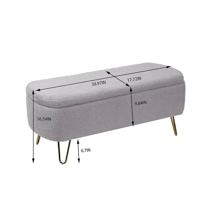51-inch Storage Ottoman Bench