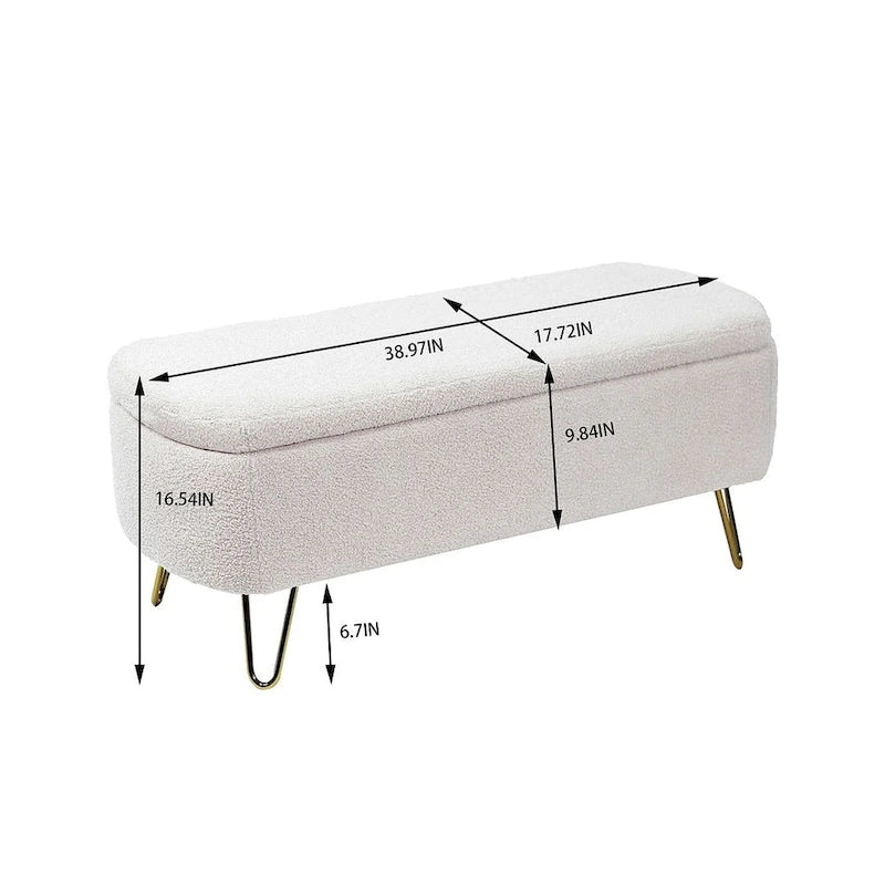51-inch Storage Ottoman Bench