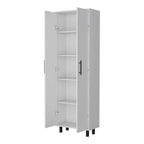 71 White Tall Pantry Cabinet - 23.60