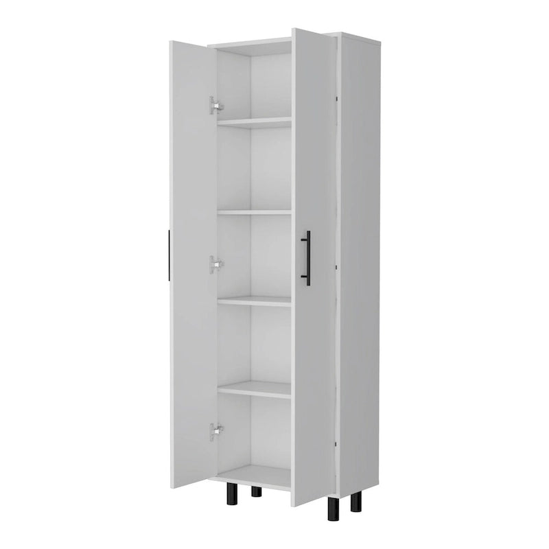 71 White Tall Pantry Cabinet - 23.60