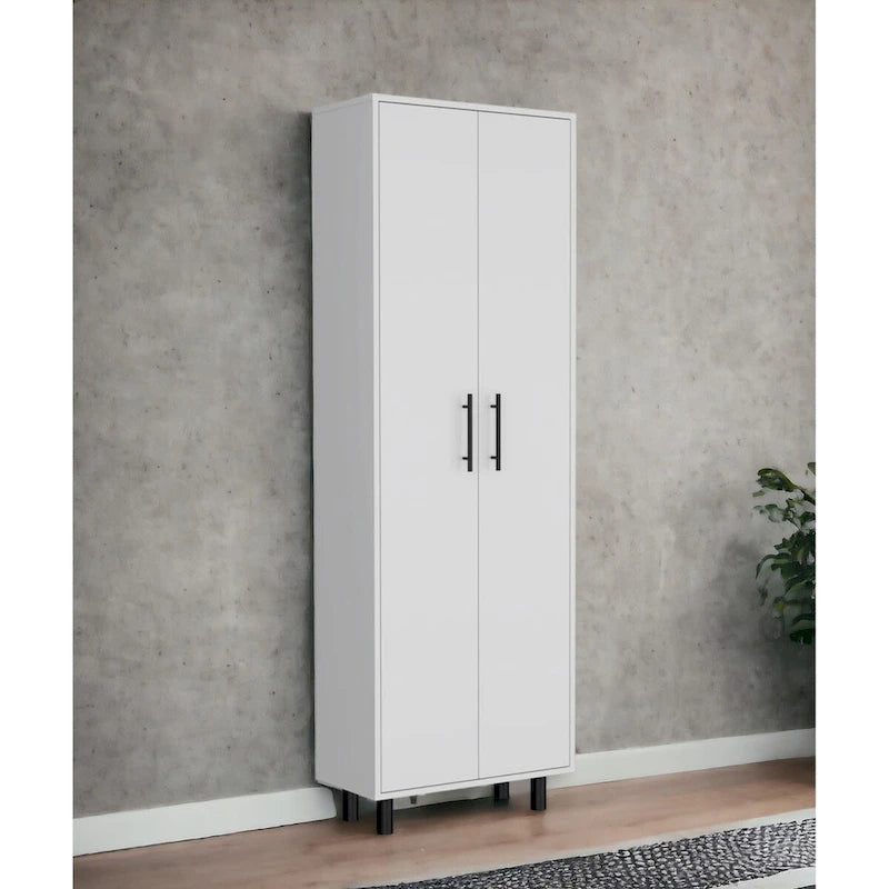 71 White Tall Pantry Cabinet - 23.60