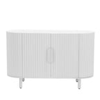 Curved Design Light Luxury Sideboard with Adjustable Shelves,Suitable for Living Room,Study and Entrance