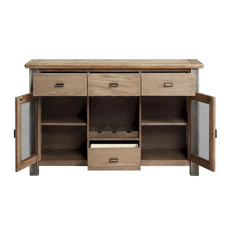 2-Door and 4-Drawer Server