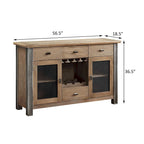 2-Door and 4-Drawer Server