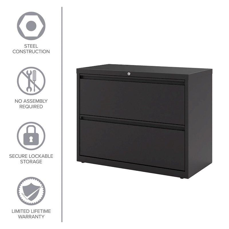 2 Drawer Metal Lateral File Cabinet for Home/Office with Premium Matte Texture Finish