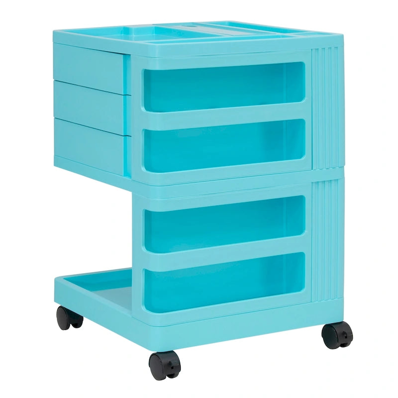 Mobile Rotating 4-Sided Storage Organizer - 18 W x 18 D x 26 H
