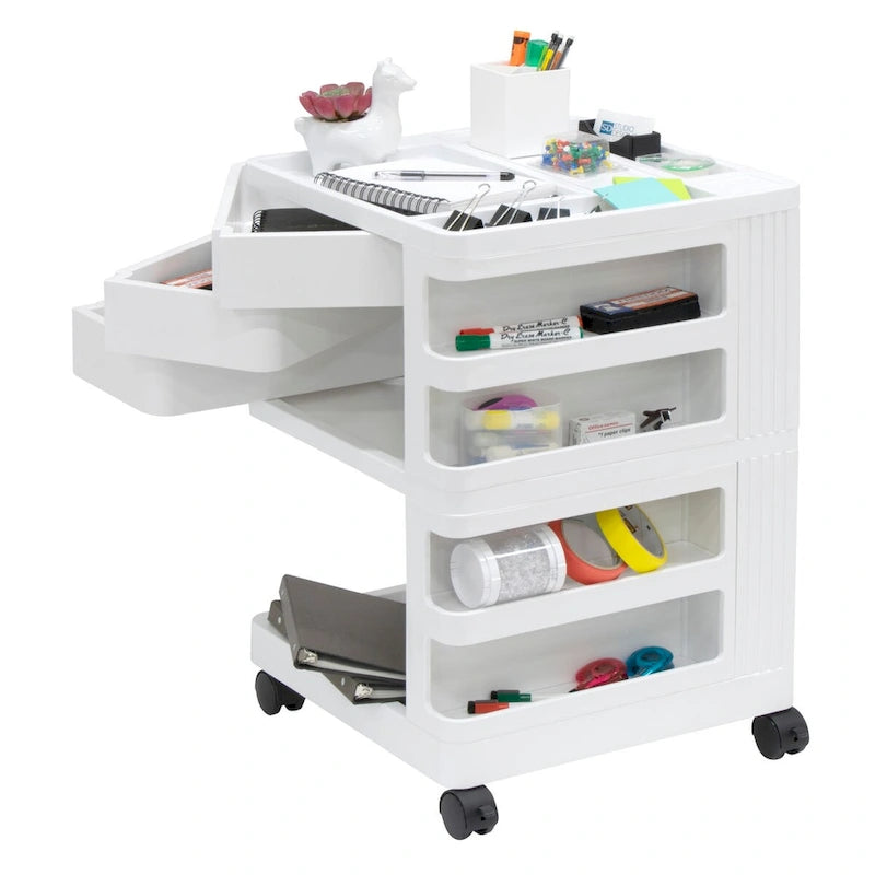 Mobile Rotating 4-Sided Storage Organizer - 18 W x 18 D x 26 H