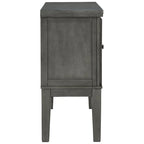Grey 2-Door Dining Server with Wine Rack & Drawer – 56W x 18D x 39H