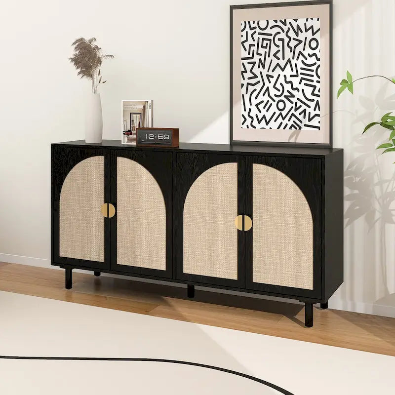 4 Door Cabinet,for Bedroom,Living Room,Study