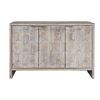 Accent Cabinet Farmhouse Style 3 Door Wooden Cabinet Sideboard Buffet