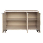 Accent Cabinet Farmhouse Style 3 Door Wooden Cabinet Sideboard Buffet