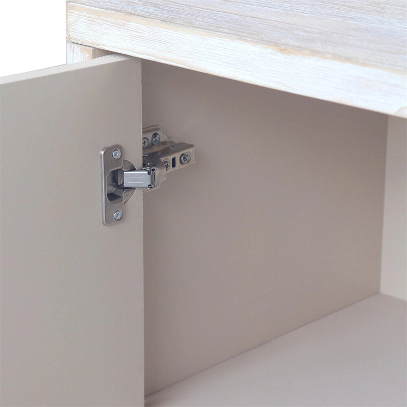 Accent Cabinet Farmhouse Style 3 Door Wooden Cabinet Sideboard Buffet