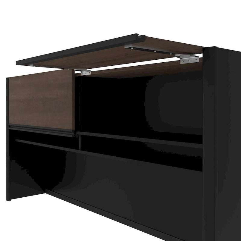 Antigua & Black / Slate & Sandstone 71W Desk Hutch – 2-Person Assembly