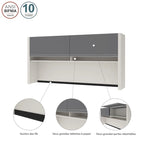 Antigua & Black / Slate & Sandstone 71W Desk Hutch – 2-Person Assembly