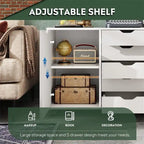 5-Drawer Wood Dresser Chest - 15.8D x 30.8W x 25.5H