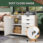 5-Drawer Wood Dresser Chest - 15.8D x 30.8W x 25.5H