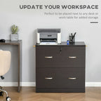 2-Drawer File Cabinet w/Lock and Keys,Vertical Storage Filing Cabinet