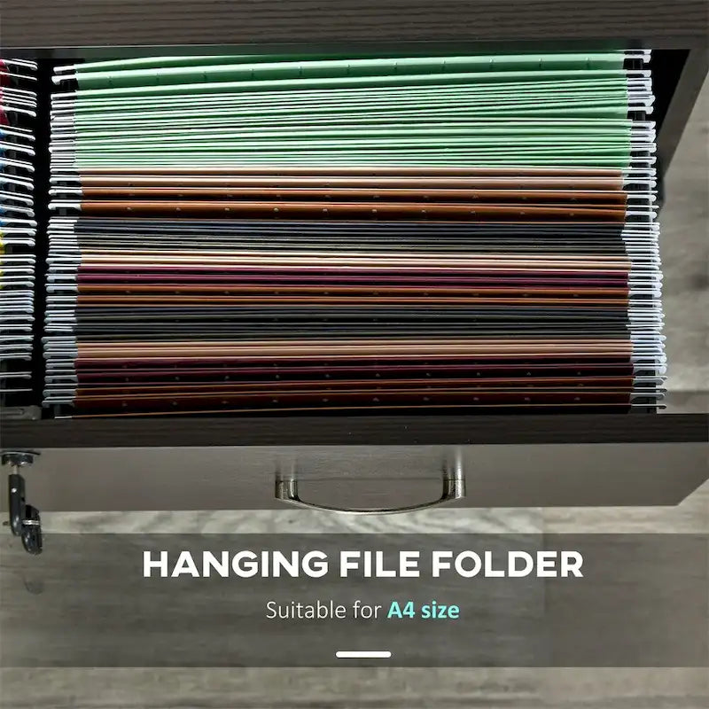 2-Drawer File Cabinet w/Lock and Keys,Vertical Storage Filing Cabinet