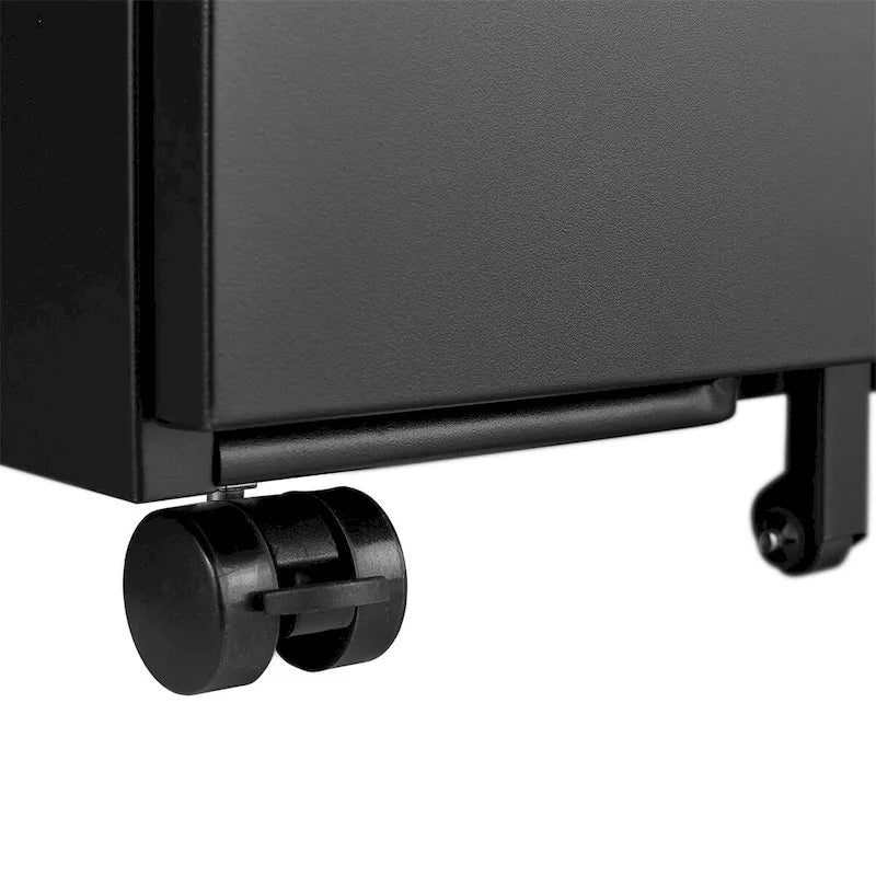 2 Drawer File Cabinet w/Lock,Metal Under Desk Rolling Filing Cabinet