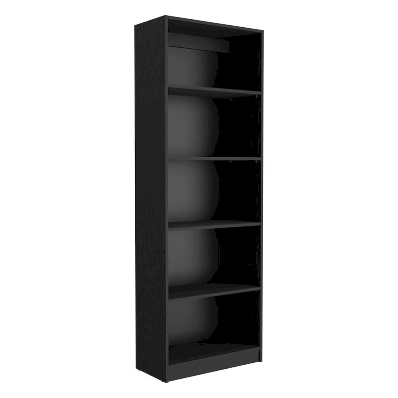 74 Wide 5-Shelf and Cabinet Option C Bookcase Set of 3